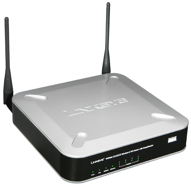 WRV200 - Linksys Wireless G VPN Router QOS SPI with Rangebooster MIMO MULTIPLE BSSID (Refurbished)