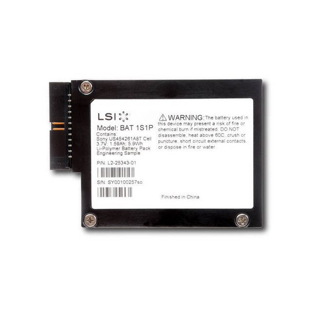 Broadcom LSI LSI00264 (LSIIBBU08) Battery Backup Unit for MegaRAID SAS 9260 and 9280 Series Controllers