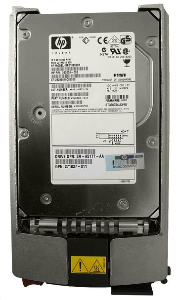 360209-002-U - HP 18.2GB 15000RPM Ultra-320 SCSI Hot-Pluggable LVD 80-Pin 3.5-inch Hard Drive