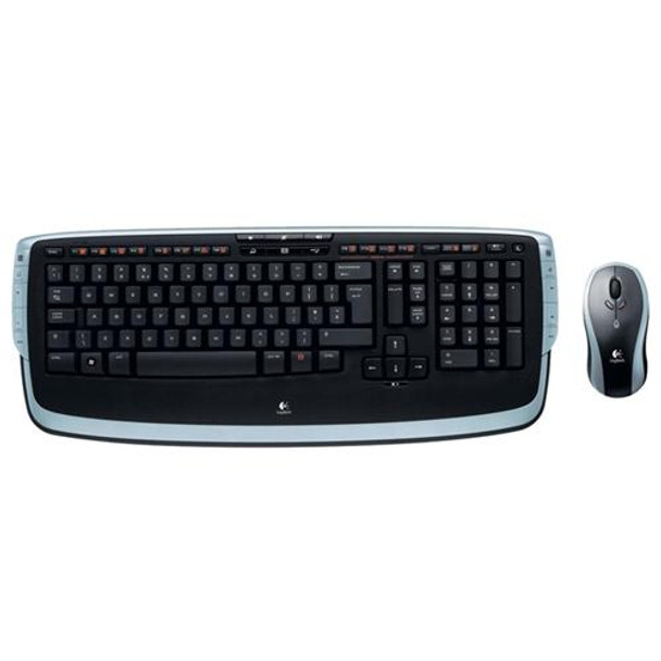967670-0403 - Logitech Cordless Desktop LX710 Wireless Laser Mouse USB Receiver Keyboard/Keypad