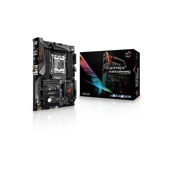 Asus STRIX X99 GAMING LGA2011-v3/ Intel X99/ DDR4/ 3-Way CrossFireX & 3-Way SLI/ SATA3&USB3.1/ M.2&U.2&SATA Express/ WiFi/ A&GbE/ ATX Motherboard