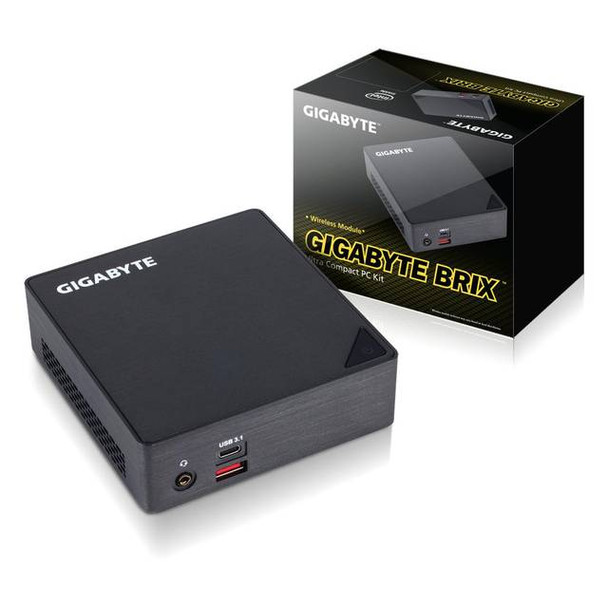 GIGABYTE GB-BSI3A-6100 Intel Core i3-6100U 2.3GHz/ WiFi/ A&V&GbE/ Mini PC Barebone System