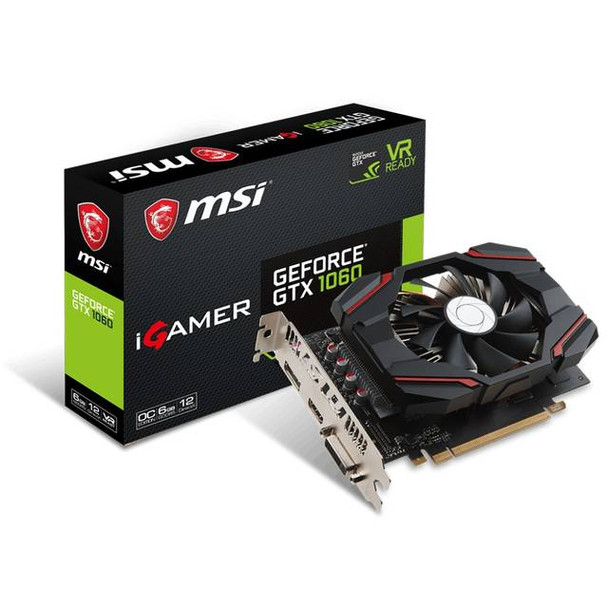 MSI NVIDIA GEFORCE GTX 1060 IGAMER OC 6GB GDDR5 DVI-D/ HDMI/ DisplayPort PCI-Express Video Card