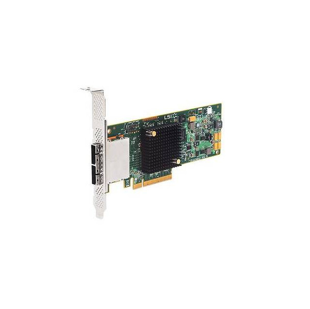 Broadcom LSI SAS 9207-8e 8-port 6Gb/s SATA+SAS PCI-Express 3.0 Low Profile Host Bus Adapter, Single