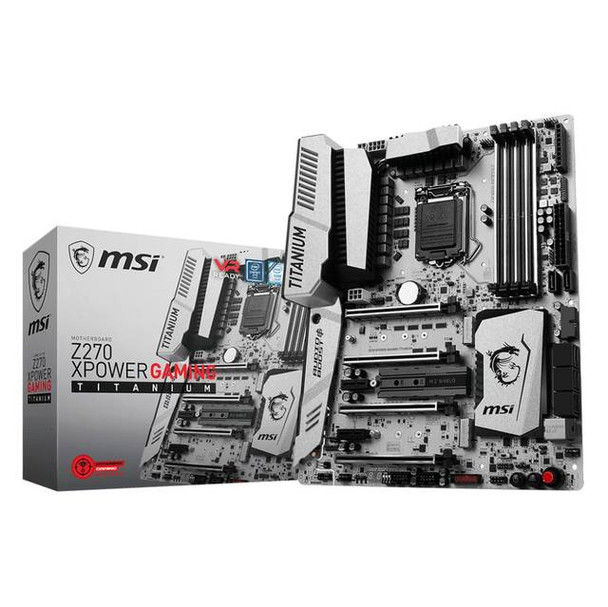 MSI Z270 XPOWER GAMING TITANIUM LGA1151/ Intel Z270/ DDR4/ 4-Way CrossFireX & 2-Way SLI/ SATA3&USB3.1/ M.2&U.2/ A&2GbE/ ATX Motherboard