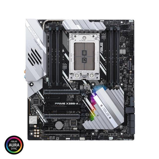 Asus PRIME X399-A Socket TR4/ AMD X399/ DDR4/ Quad CrossFireX & Quad SLI/ SATA3&USB3.1/ M.2&U.2/ A&GbE/ EATX Motherboard