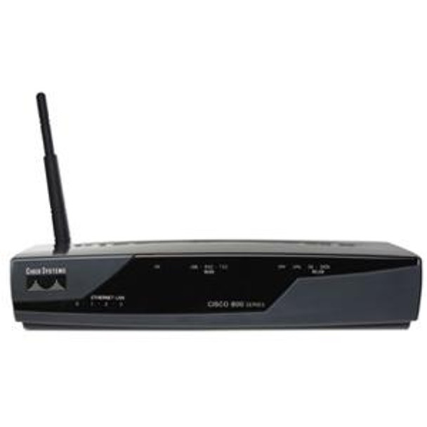 CISCO857W-G-EK9-RF - Cisco 857 ADSL Wireless Router 4 x 10/100Base-TX LAN 1 x ADSL WAN (Refurbished)