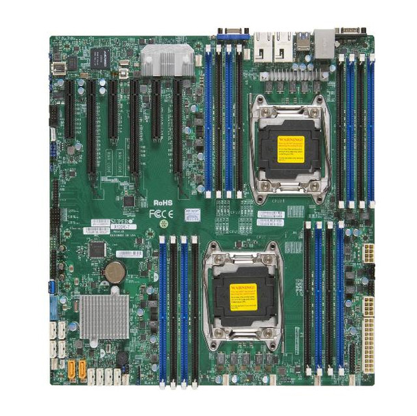Supermicro X10DRI-B Dual LGA2011/ Intel C612/ DDR4/ SATA3&USB3.0/ V&2GbE/ EATX Server Motherboard