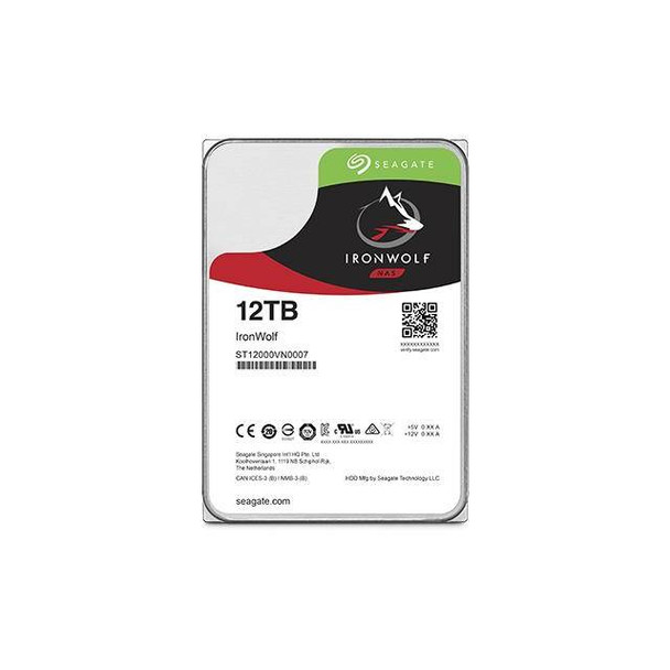 Seagate IronWolf NAS ST12000VN0007 12TB 7200RPM SATA 6.0 GB/s 256MB Hard Drive (3.5 inch)