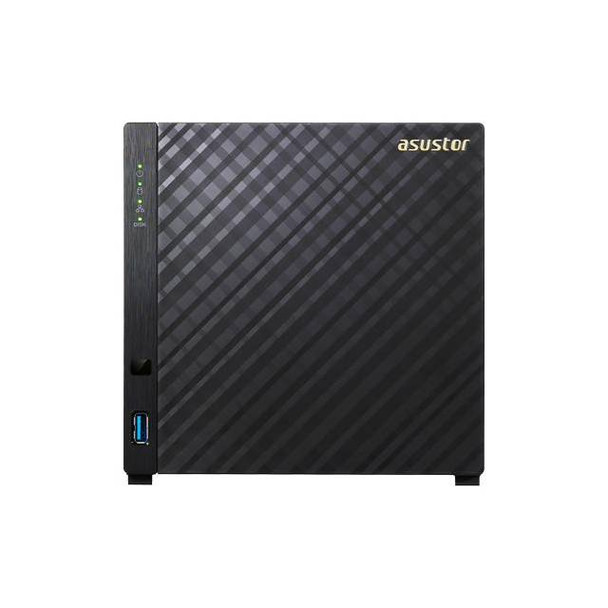 ASUSTOR AS3204T Intel Celeron 1.6GHz/ 2GB DDR3L/ GbE/ USB3.0/ 4-bay Desktop NAS