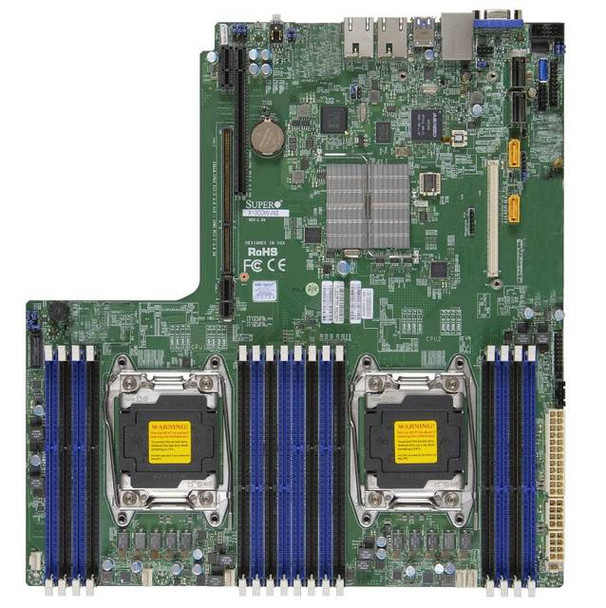 Supermicro X10DDW-I-O Dual LGA2011/ Intel C612/ DDR4/ SATA3&USB3.0/ V&2GbE/ Proprietary WIO Server Motherboard