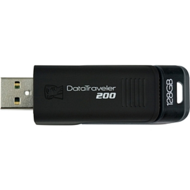 DT200/128GB - Kingston 128GB DataTraveler 200 USB 2.0 Flash Drive - 128 GB - USB - External