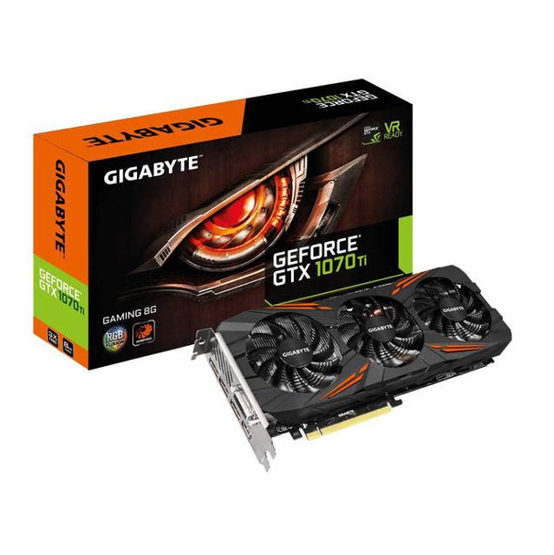 GIGABYTE GeForce GTX 1070 Ti Gaming 8GB GDDR5 DVI/HDMI/3DisplayPorts PCI-Express Video Card