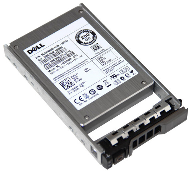 24XV8 - Dell 200GB 2.5-inch SATA 3GB/s Internal Solid State Drive for Dell PowerEdge Server