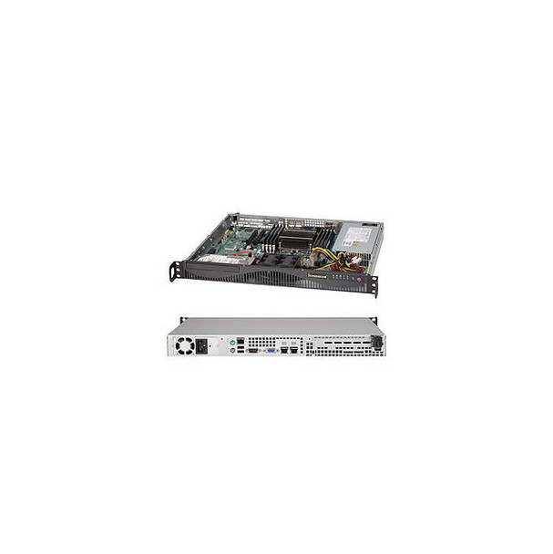 Supermicro SuperServer SYS-5017R-MF LGA2011 350W 1U Rackmount Server Barebone System (Black)