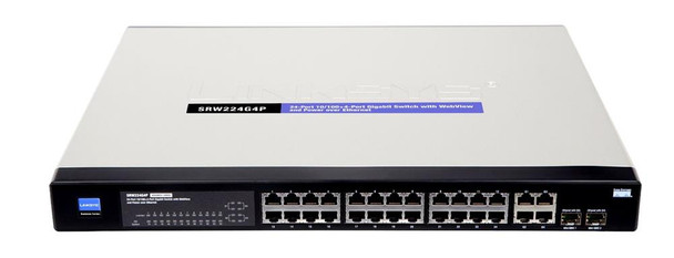 SRW224G4P-OB - Cisco SRW224G4P 24-Port 10/100Mbps PoE 4 x Gigabit Ethernet Managed Switch (Refurbished)