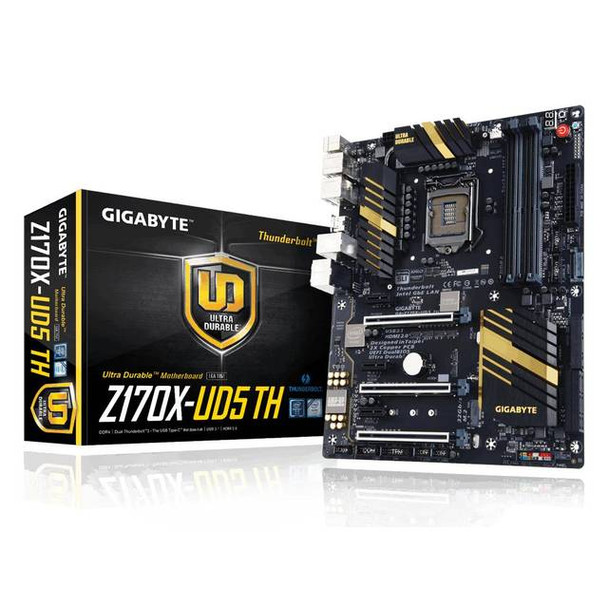 GIGABYTE GA-Z170X-UD5 TH LGA1151/ Intel Z170/ DDR4/ 3-Way CrossFireX & 2-Way SLI / SATA3&USB3.1/ M.2&SATA Express/ A&GbE/ ATX Motherboard