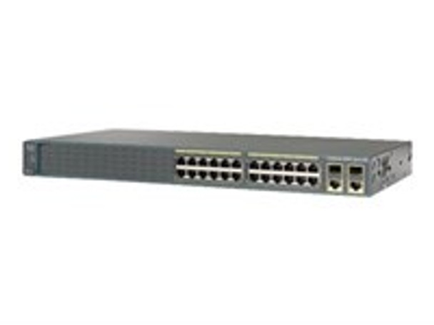 Catalyst 2960 Plus 24 10/100 PoE + 2 T/SFP LAN Lite - WS-C2960+24PC-S