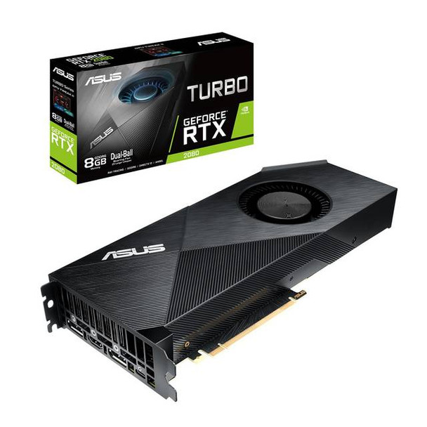 Asus NVIDIA TURBO RTX 2080 8GB GDDR6 HDMI/2DisplayPort/USB Type-C PCI-Express Video Card