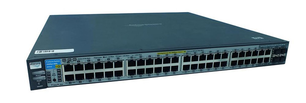 J8693-69001 - HP E3500yl-48G-PoE 48-Ports Layer-3 Managed Gigabit Ethernet Switch 48 x 10/100/1000Base-T LAN 1 x Expansion Slot 4 x SFP (mini-GBIC)
