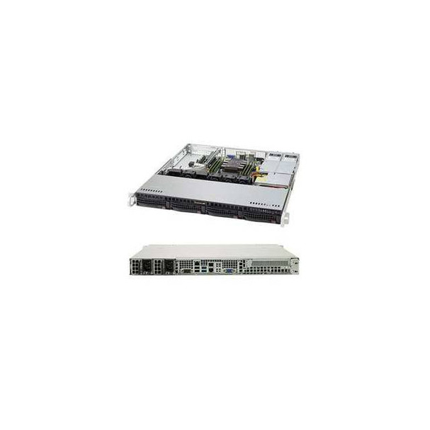 Supermicro SuperServer SYS-5019P-MR LGA3647 400W 1U Rackmount Server Barebone System (Black)