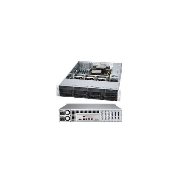 Supermicro SuperServer SYS-6027R-72RF Dual LGA2011 740W 2U Rackmount Server Barebone System (Black)