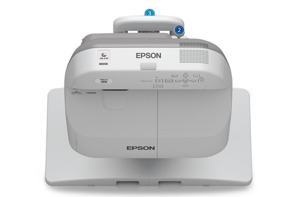 Epson PowerLite 585W Desktop projector 3300ANSI lumens 3LCD WXGA (1280x800) Grey,White data projector