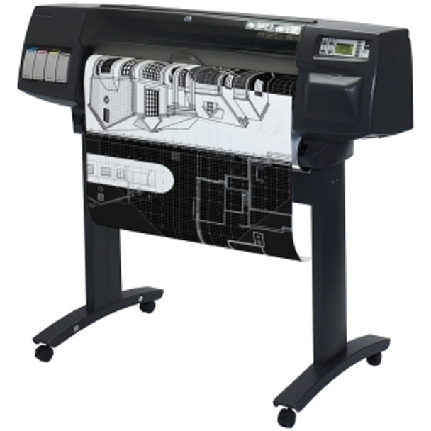 C6075B#ABA - HP DesignJet 1055CM Plus PostScript InkJet Large Format Printer (Refurbished) 36 Color 200 ft/hr Color 1200 x 600 dpi Fast Ethernet (Refurbished)