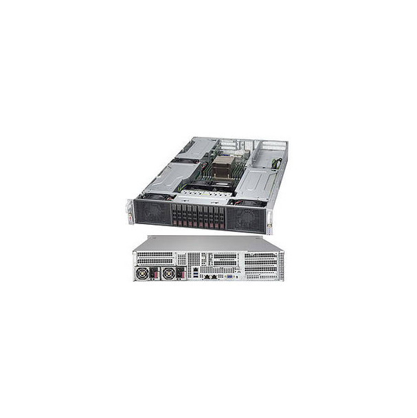 Supermicro SuperServer SYS-2028GR-TR Dual LGA2011 2000W 2U Rackmount Server Barebone System (Black)