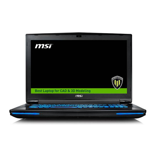MSI WT72 6QK-099US 17.3 inch Intel Core i7-6700HQ 2.6GHz/ 16GB DDR4/ 1TB HDD + 128GB SSD/ Quadro M3000M/ DVD±RW/ USB3.0/ Windows 10 Pro Notebook (Aluminum Black)