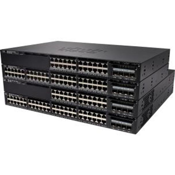 Cisco WS-C3650-24PDM-L Managed network switch L2 Gigabit Ethernet (10/100/1000) Power over Ethernet (PoE) 1U Black network switch
