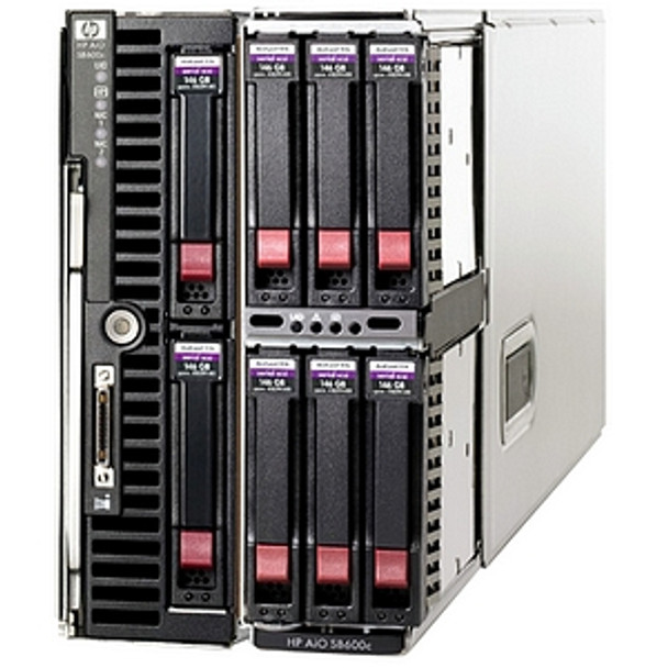 AG780A - HP StorageWorks All-in-One Storage System SB600C 1.16TB (146GBX8) Hard Drives SAS Storage Blade Server