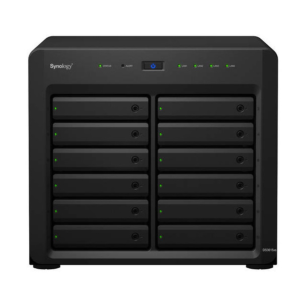 Synology DiskStation DS3615XS Premium Performance and Scalability 12-Bay Desktop NAS for Distributed Enterprises