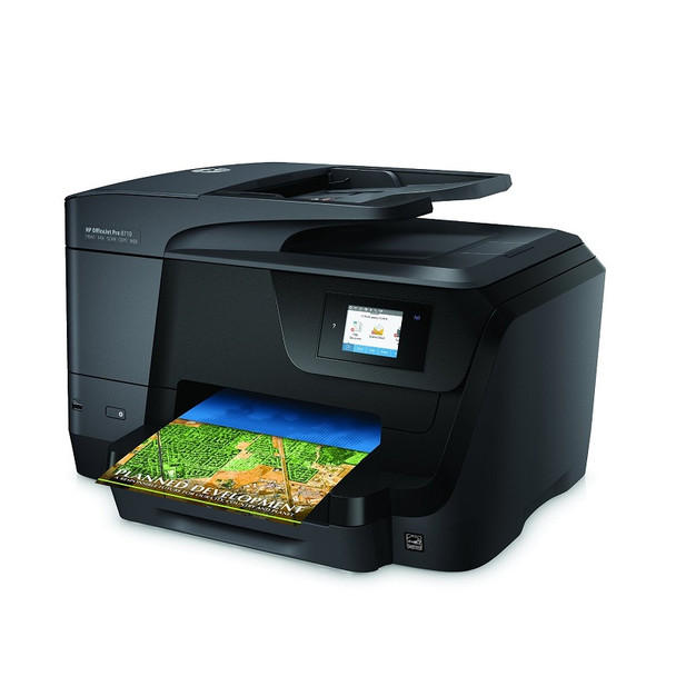 Part No:M9L66A - HP OfficeJet Pro 8710 Wireless All-in-One Color InkJet Printer (Refurbished)