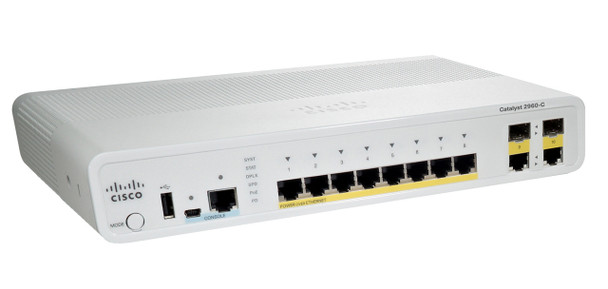 Cisco Catalyst Compact 2960C-8TC-S Switch 8 Ports Managed