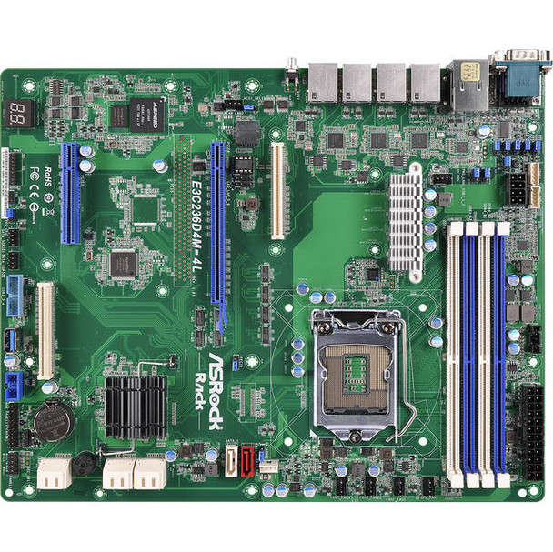 ASRock Rack E3C236D4M-4L LGA1151/ Intel C236/ DDR4/ SATA3USB3.0/ V&4GbE/ ATX Server Motherboard