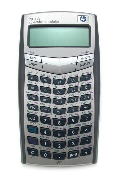 F2216A#ABC - HP 33s Scientific Calculator 100 Functions 2 Line(s) 10 Character(s) Battery Powered3.2-inch x 0.6-inch (Refurbished)