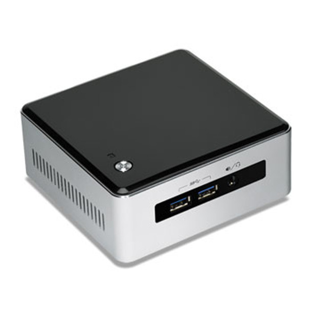 Intel NUC BLKNUC5I3MYHE BGA 1168 2.1GHz i3-5010U UCFF Black, Silver PC/workstation barebone