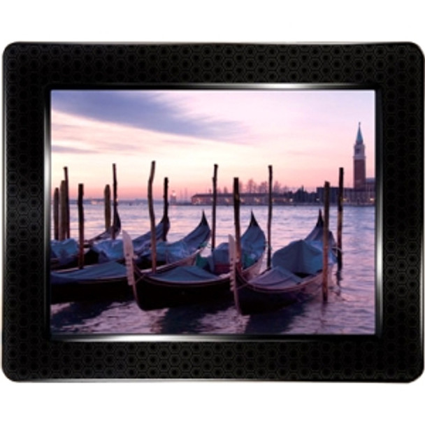 TS4GPF830K - Transcend PF830 Digital Photo Frame 8 LCD Digital Frame Black 800 x 600 Cable 4:3 JPEG BMP Clock Alarm Calendar Slideshow Built-in 4 GB