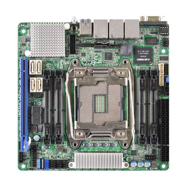 ASRock Rack EPC612D4I Dual LGA2011-v3/ Intel C612/ DDR4/ SATA3&USB3.0/ V&2GbE/ Mini-ITX Server Motherboard