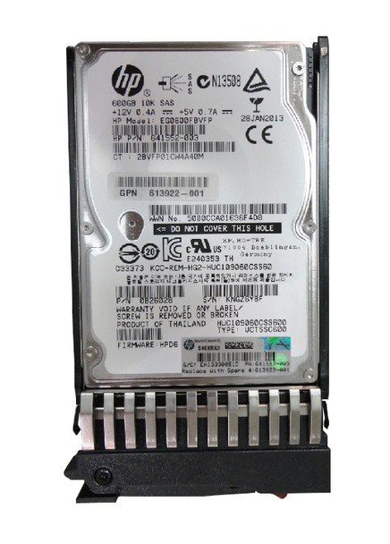 641552-003 - HP 600GB 10000RPM SAS 6GB/s Hot-Pluggable Dual Port 2.5-inch Hard Drive