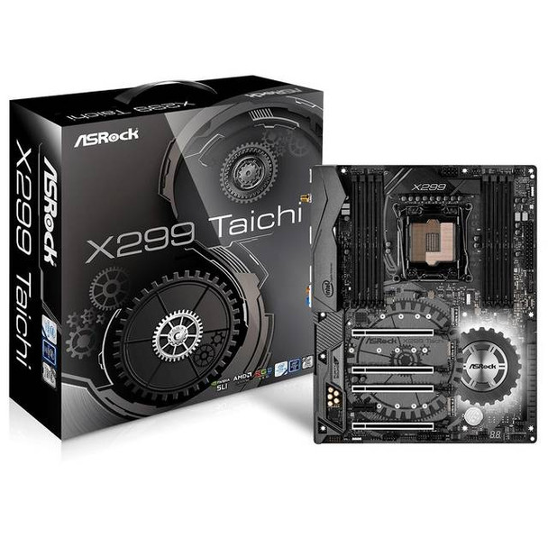 ASRock X299 TAICHI LGA2066/ Intel X299/ DDR4/ Quad CrossFireX & Quad SLI/ SATA3&USB3.1/ M.2/ WiFi/ A&