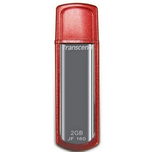 TS2GJF160 - Transcend 2GB JetFlash 160 USB2.0 Flash Drive - 2 GB - USB