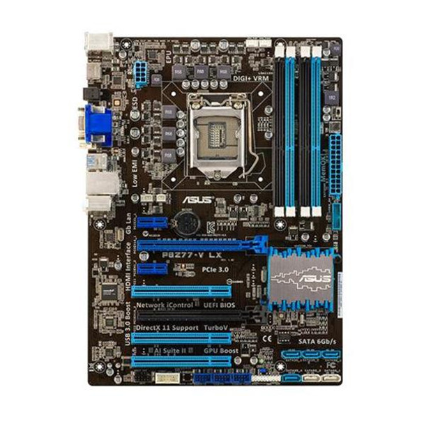 P8Z77-V-LX - ASUS P8Z77 V LX Intel Z77 Chipset 3rd/ 2nd Generation Core i7/ Core i5/ Core i3/ Pentium/ Celeron Processors Support Socket LGA1155 ATX Moth