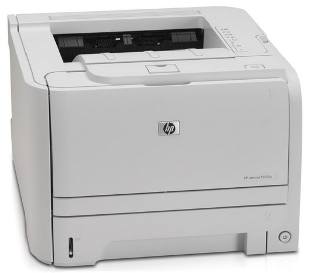 CE462A - HP LaserJet P2035n Black & White Laser Printer (Refurbished) 30-ppm 300-Sheets 600dpi x 600dpi 16MB Memory Hi-Speed USB Ethernet 10/100Base-TX