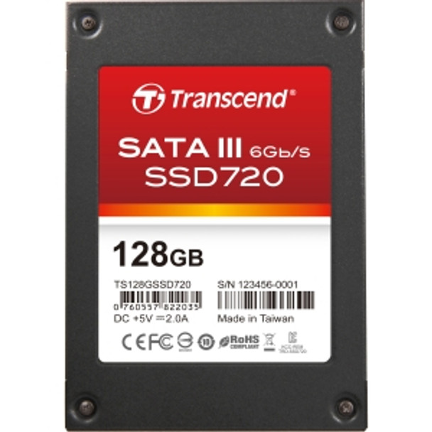 TS128GSSD720 - Transcend 128 GB Internal Solid State Drive - 2.5 - SATA/600