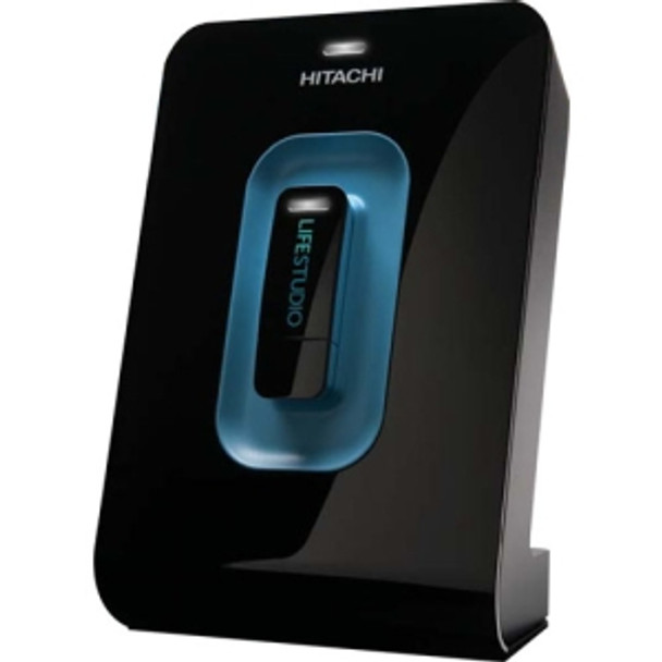 0S02674 - Hitachi LifeStudio Desk Plus HLSDPUB10001BBB 1 TB 3.5 External Hard Drive - Black - USB 2.0