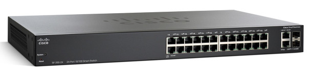 Cisco Small Business SF200-24FP L2 Fast Ethernet (10/100) Power over Ethernet (PoE) Black