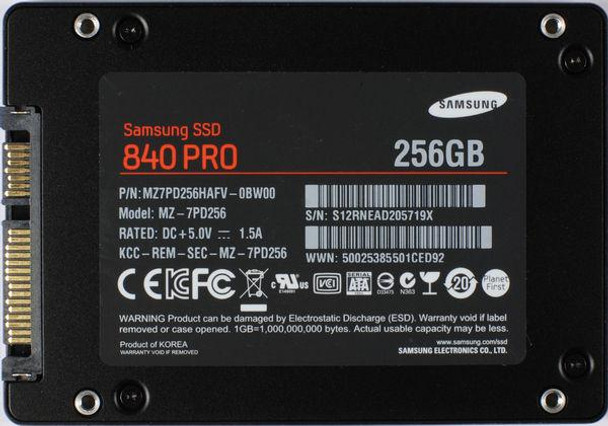 MZ-7PD256 - Samsung 840 Pro Series 256GB SATA 6Gbps 2.5-inch MLC Internal Solid State Drive (Refurbished)