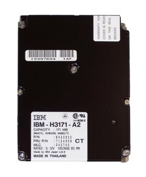 H3171-A2 IBM 171MB 3600RPM ATA/IDE 96KB Cache 3.5-inch